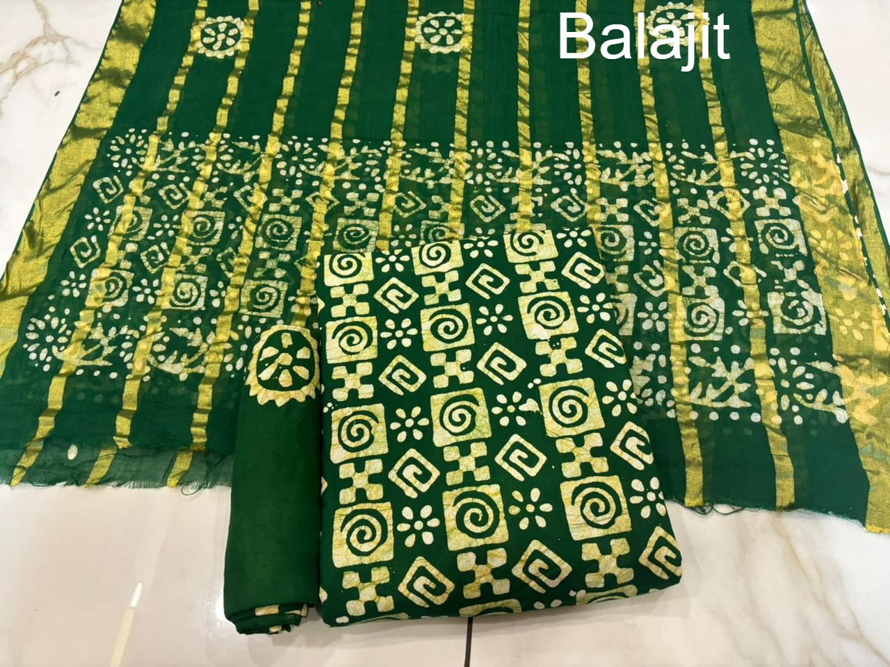 Special 2.25 Mtr Bottom Balajit Cotton Salwar Suits Manufacturer Ahmedabad