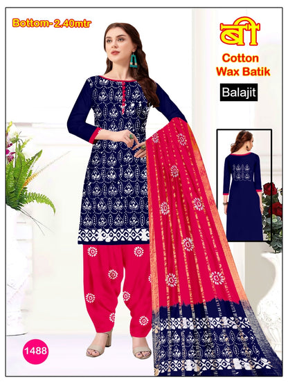 Special 2.40 Mtr Bottom 2402 Balajit Cotton Dress Material Wholesale Price