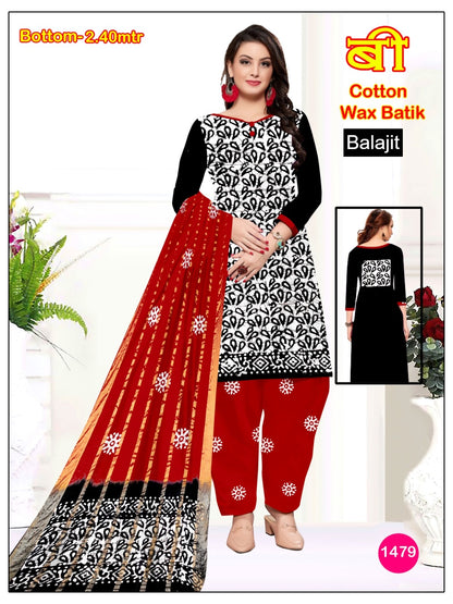 Special 2.40 Mtr Bottom 2402 Balajit Cotton Dress Material Wholesale Price