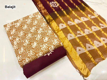Special 2.50 Bottom 2508 Balajit Poplin Salwar Suits Wholesale Price