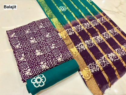 Special 2.50 Bottom 2508 Balajit Poplin Salwar Suits Wholesale Price