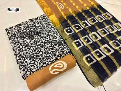 Special 2.50 Bottom 2508 Balajit Poplin Salwar Suits Wholesale Price