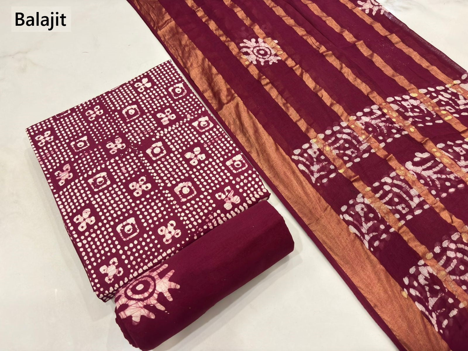 Special 2.50 Bottom 2805 Balajit Cotton Dress Material Wholesaler India