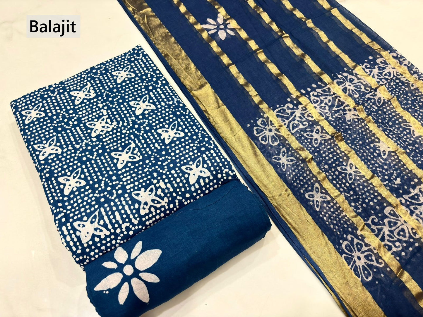 Special 2.50 Bottom 2805 Balajit Cotton Dress Material Wholesaler India