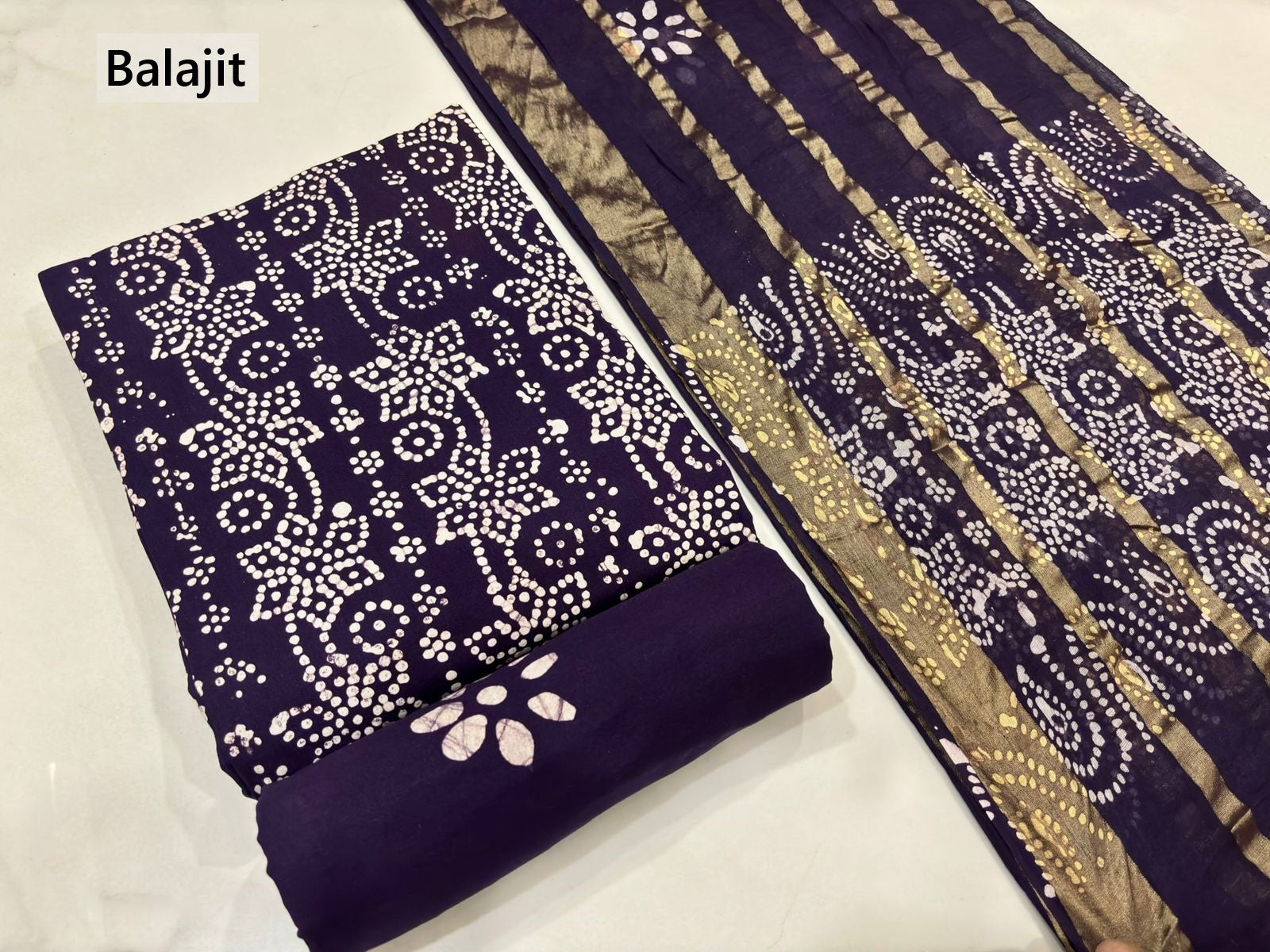 Special 2.50 Bottom 2805 Balajit Cotton Dress Material Wholesaler India