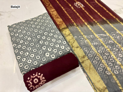Special 2.50 Bottom Balajit Cotton Salwar Suits Wholesaler Gujarat
