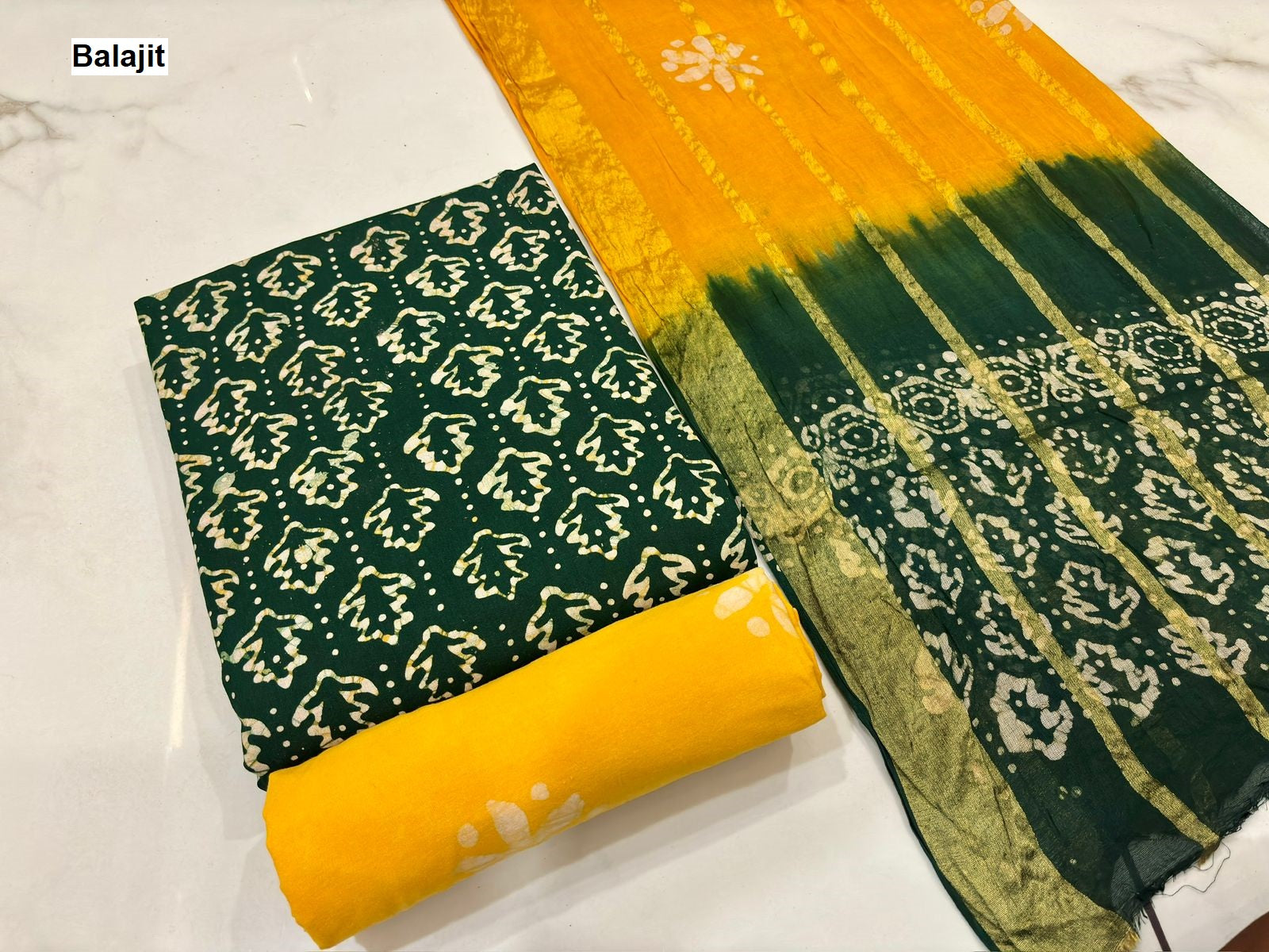 Special 2.50 Bottom Balajit Cotton Salwar Suits Wholesaler Gujarat