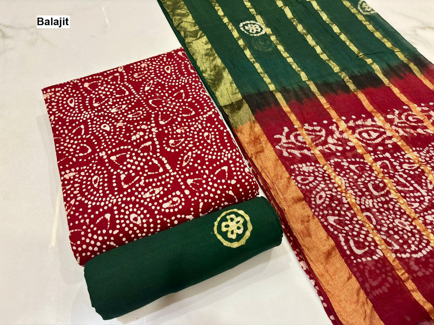 Special 2.50 Bottom Balajit Cotton Salwar Suits Wholesaler Gujarat