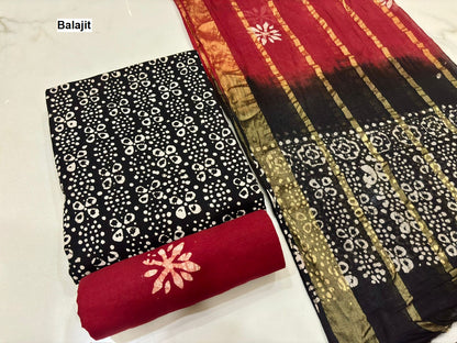 Special 2.50 Bottom Balajit Cotton Salwar Suits Wholesaler Gujarat