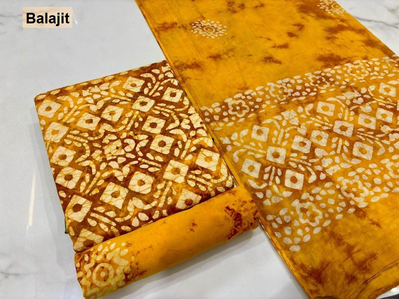 Special Batik 2.50 Bottom Balajit Cotton Dress Material Manufacturer India