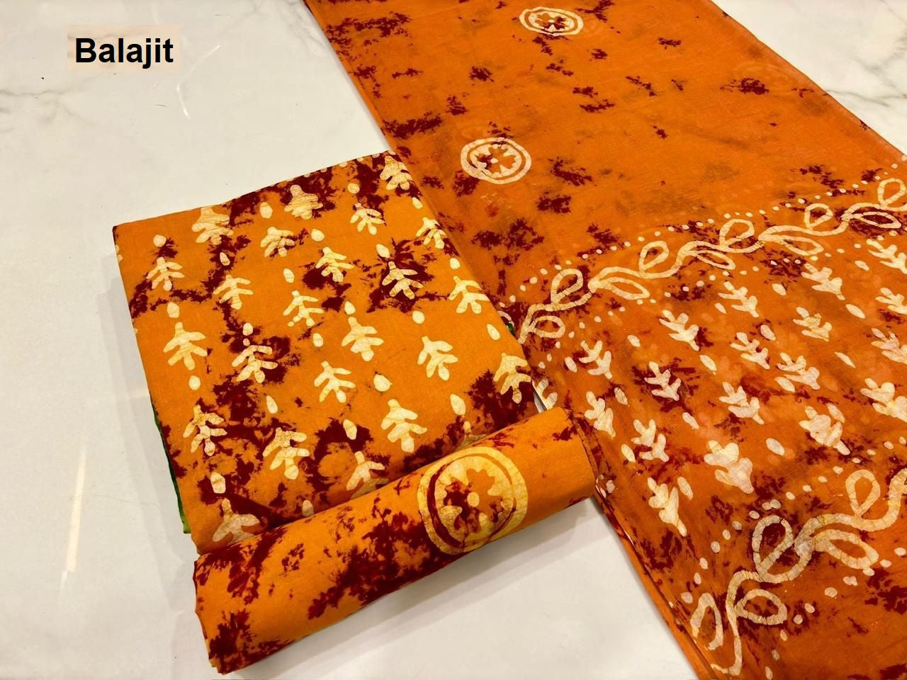 Special Batik 2.50 Bottom Balajit Cotton Dress Material Manufacturer India
