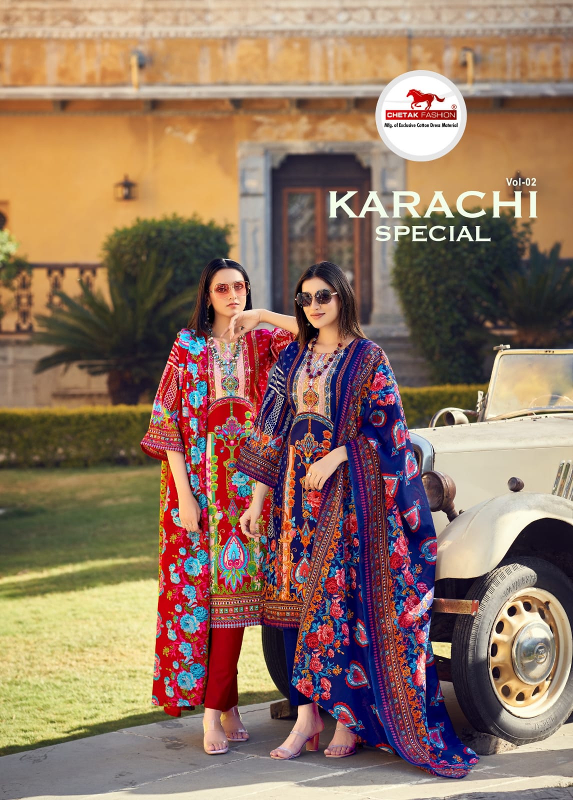 Special Digital Vol 2 Chetak Fashion Cotton Karachi Salwar Suits Exporter