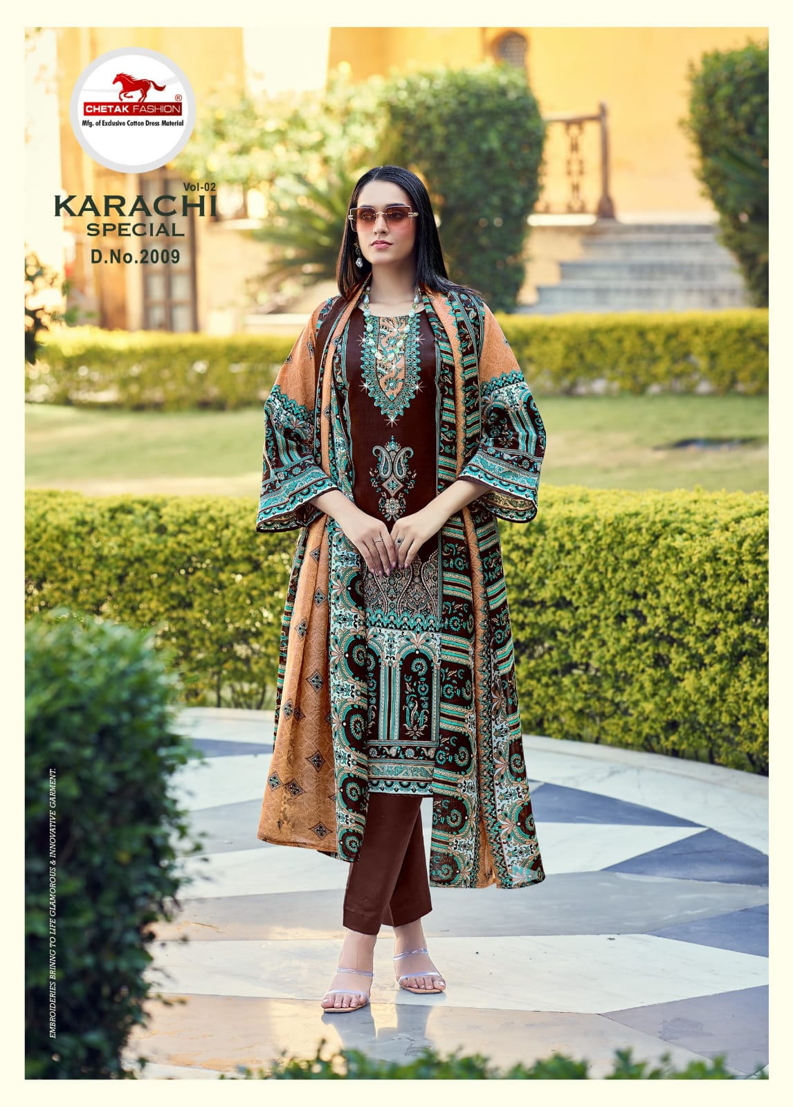 Special Digital Vol 2 Chetak Fashion Cotton Karachi Salwar Suits Exporter