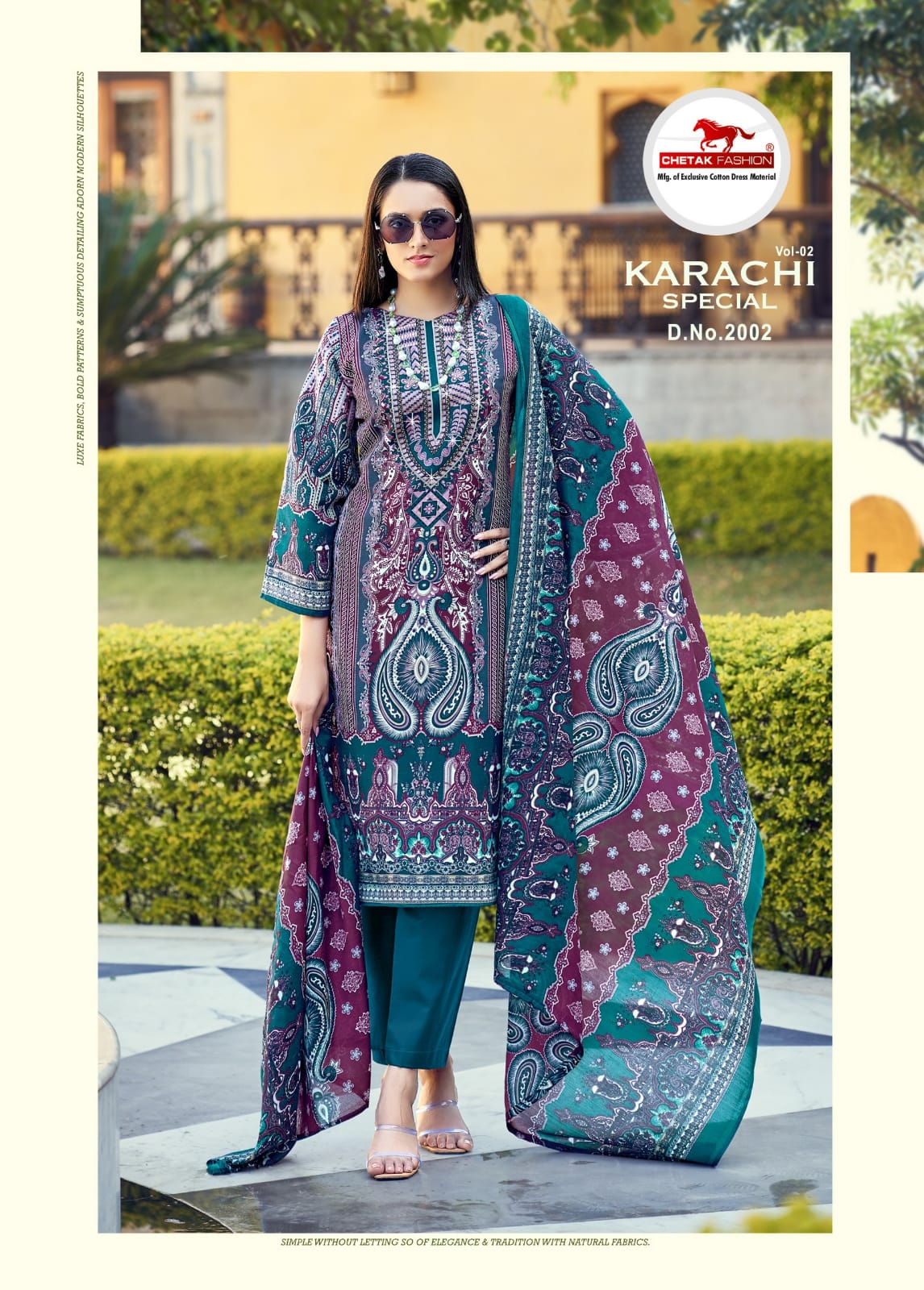 Special Digital Vol 2 Chetak Fashion Cotton Karachi Salwar Suits Exporter