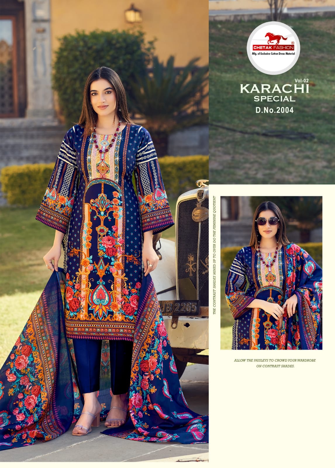 Special Digital Vol 2 Chetak Fashion Cotton Karachi Salwar Suits Exporter