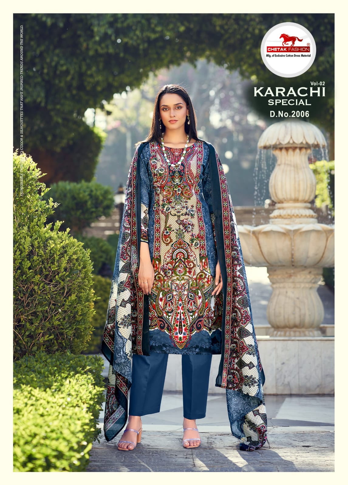 Special Digital Vol 2 Chetak Fashion Cotton Karachi Salwar Suits Exporter