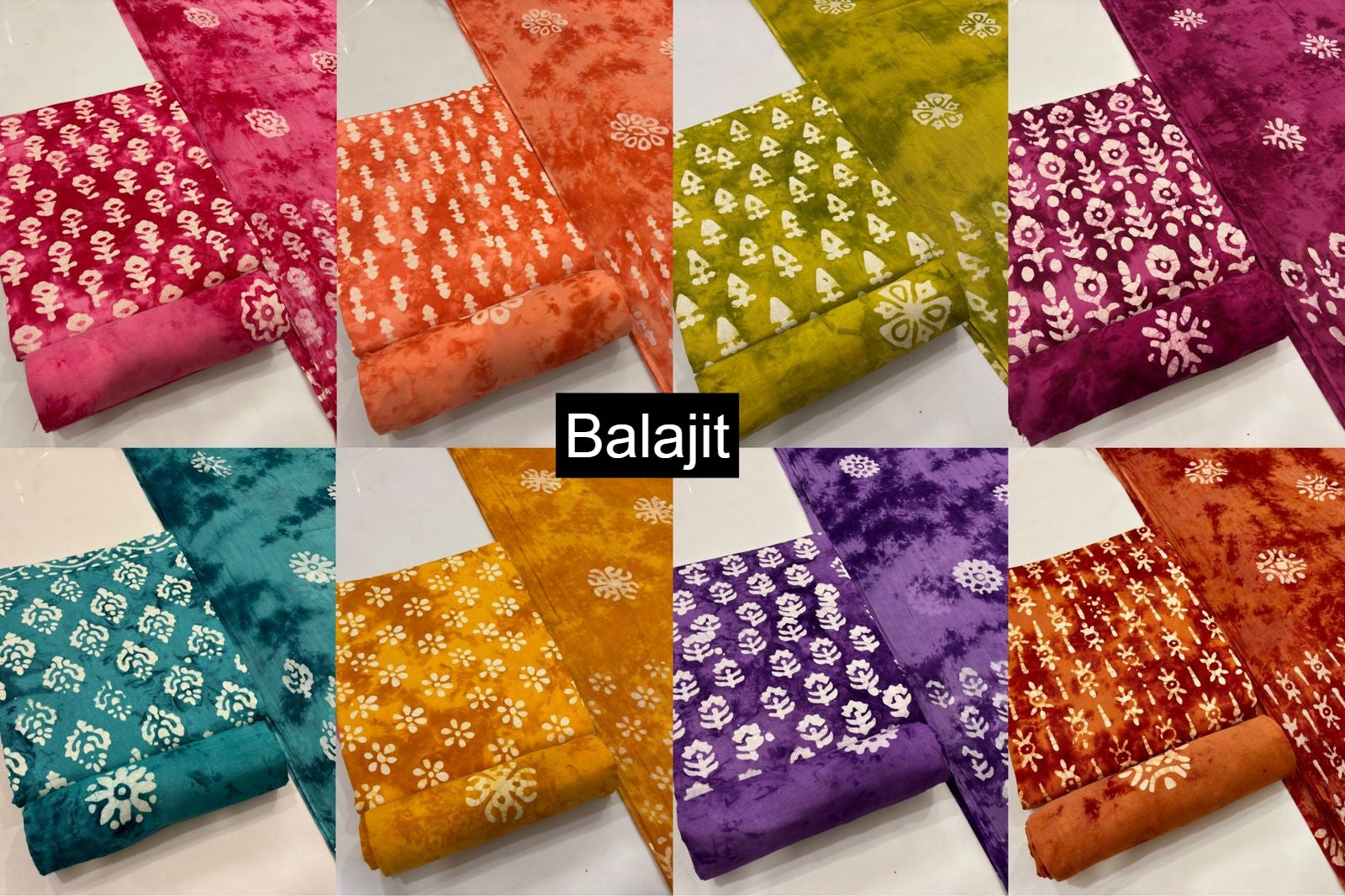 Special Discharge Batik Balajit Cotton Dress Material Supplier Ahmedabad