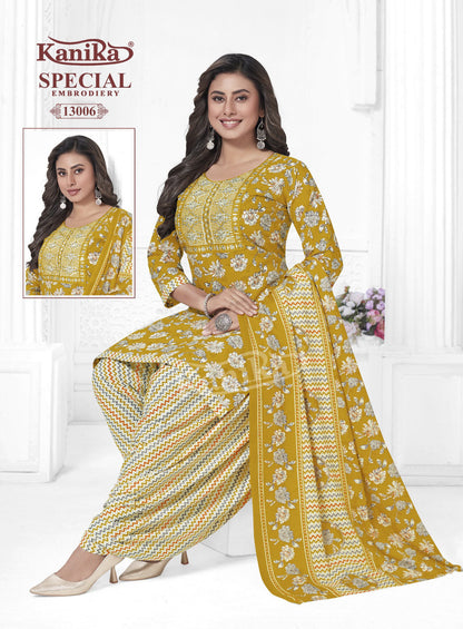 Special Embroidery Vol 13 Kanika Readymade Cotton Patiyala Suits Manufacturer