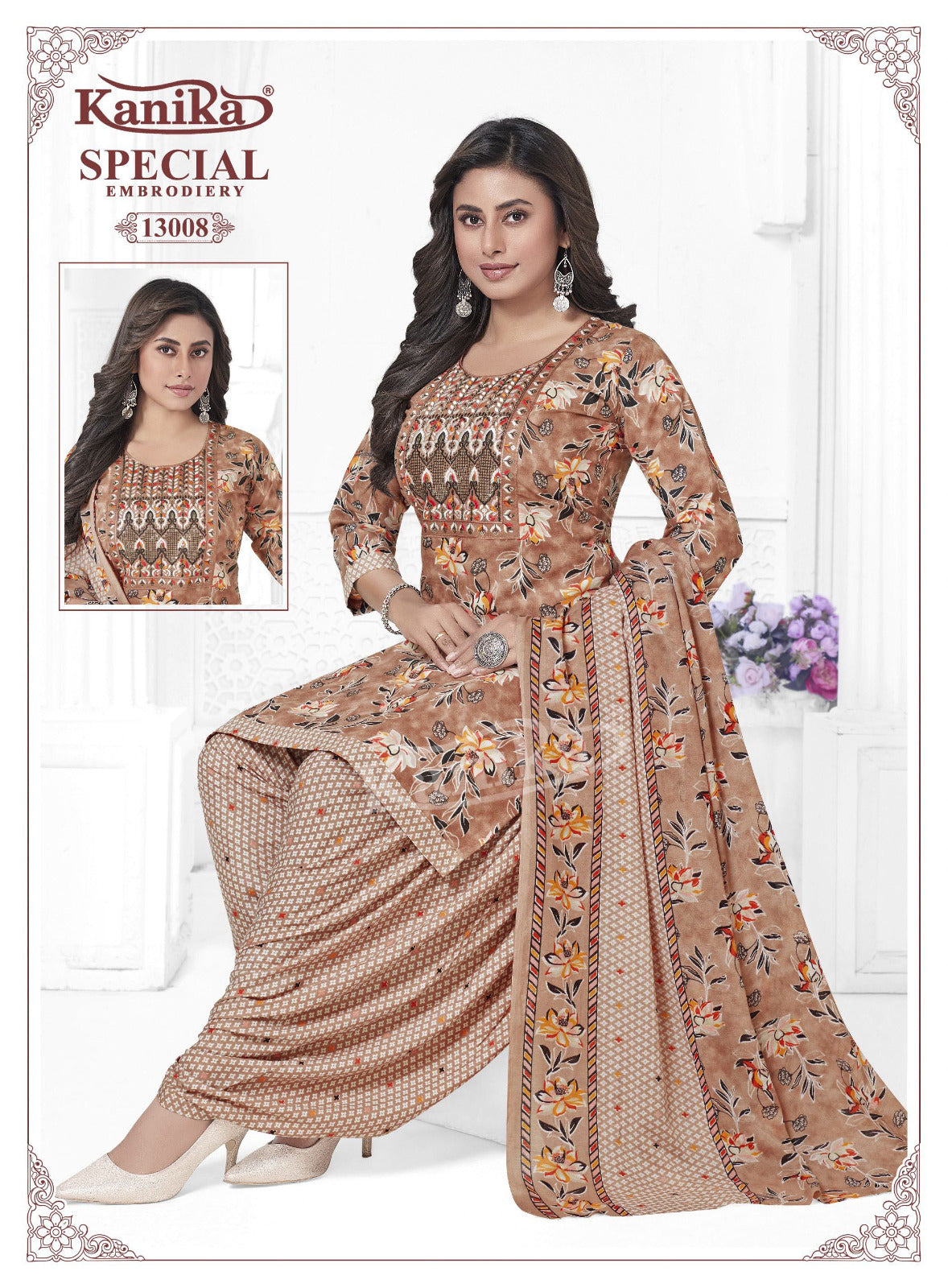 Special Embroidery Vol 13 Kanika Readymade Cotton Patiyala Suits Manufacturer