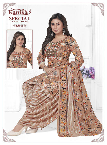 Special Embroidery Vol 13 Kanika Readymade Cotton Patiyala Suits Manufacturer