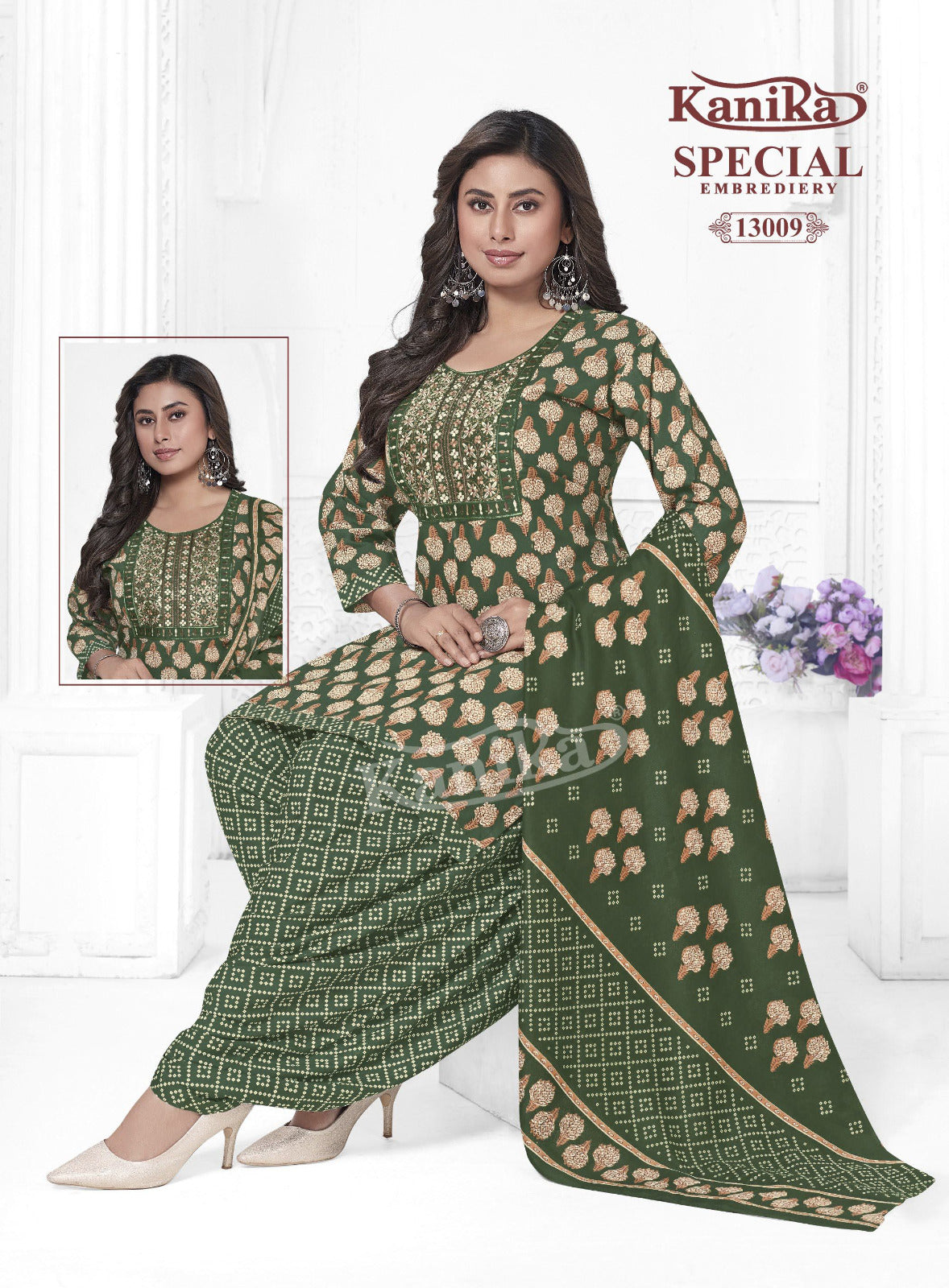 Special Embroidery Vol 13 Kanika Readymade Cotton Patiyala Suits Manufacturer