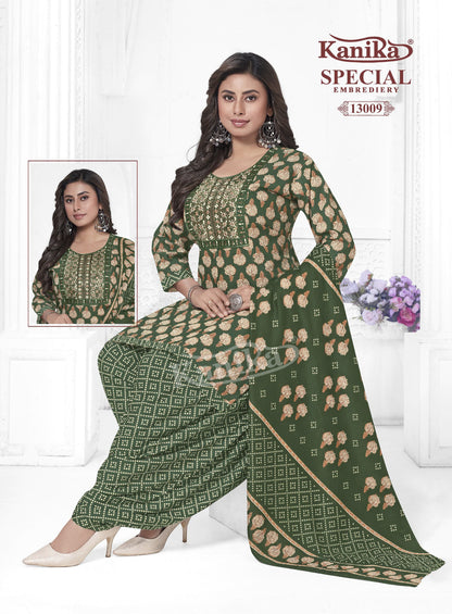 Special Embroidery Vol 13 Kanika Readymade Cotton Patiyala Suits Manufacturer