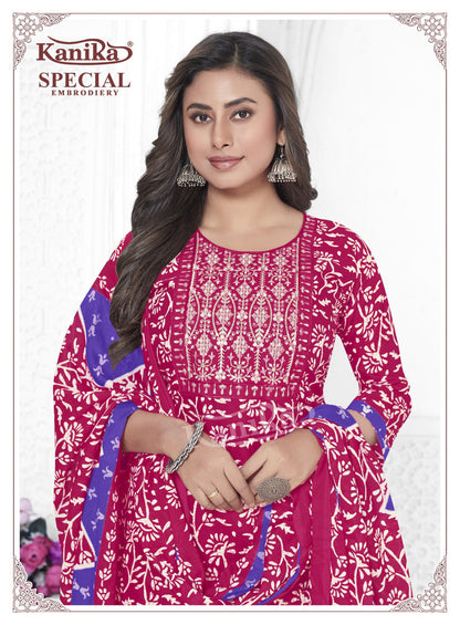Special Embroidery Vol 13 Kanika Readymade Cotton Patiyala Suits Manufacturer