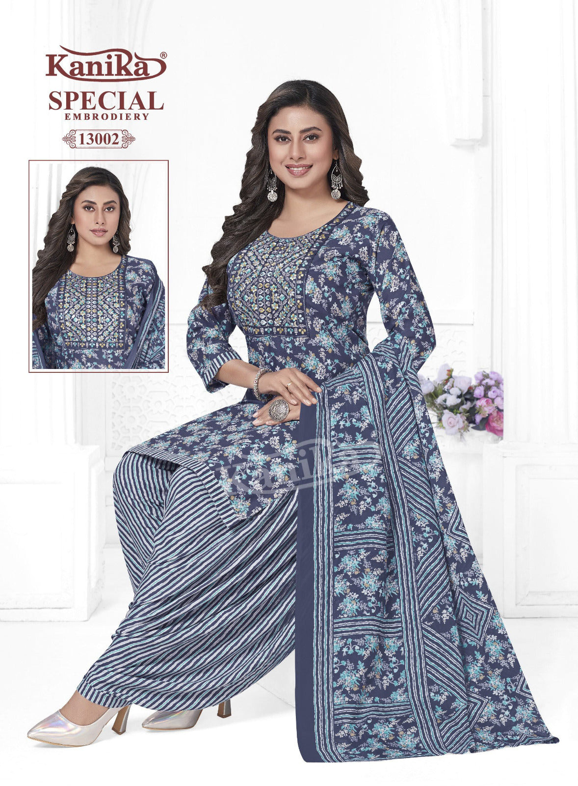 Special Embroidery Vol 13 Kanika Readymade Cotton Patiyala Suits Manufacturer