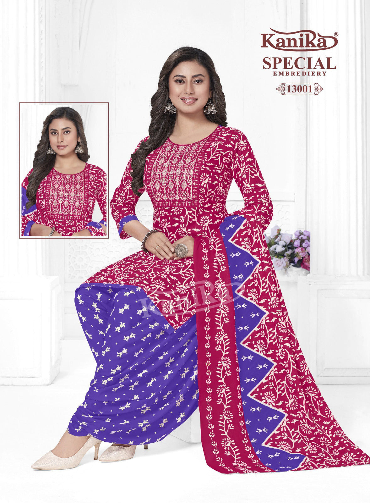 Special Embroidery Vol 13 Kanika Readymade Cotton Patiyala Suits Manufacturer