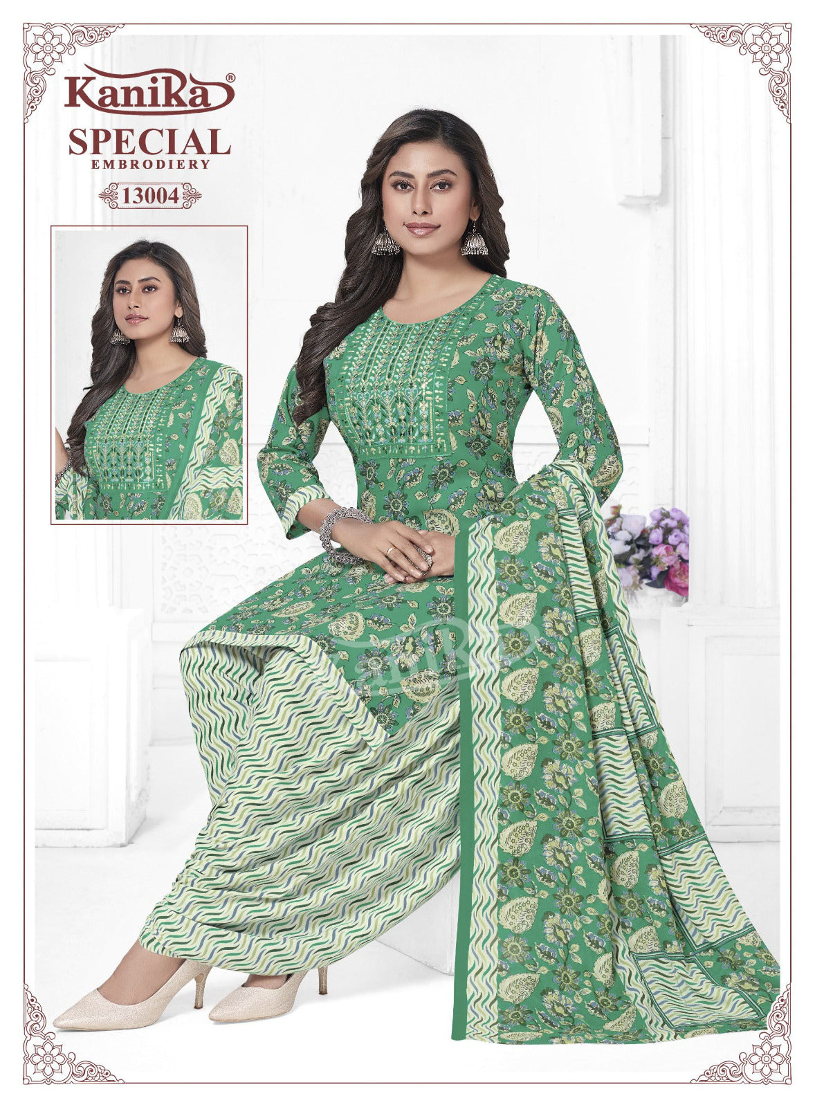 Special Embroidery Vol 13 Kanika Readymade Cotton Patiyala Suits Manufacturer