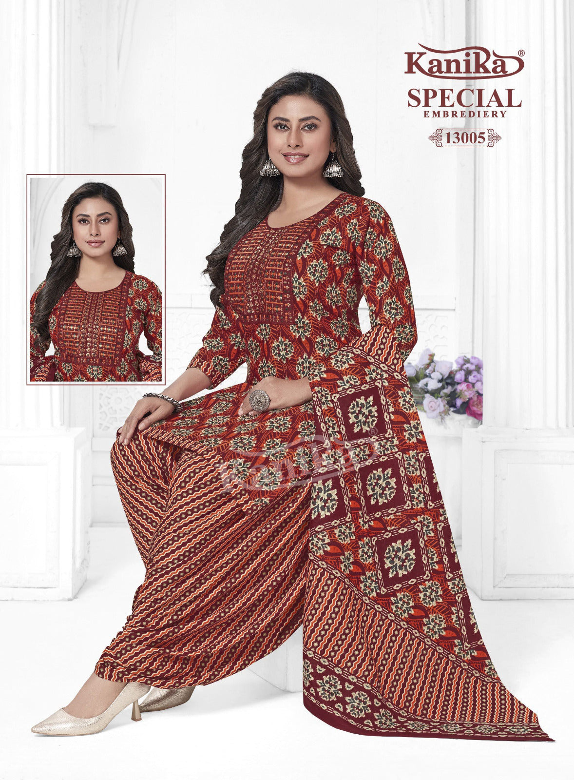 Special Embroidery Vol 13 Kanika Readymade Cotton Patiyala Suits Manufacturer