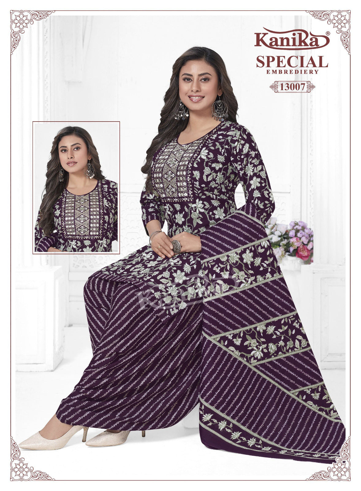 Special Embroidery Vol 13 Kanika Readymade Cotton Patiyala Suits Manufacturer