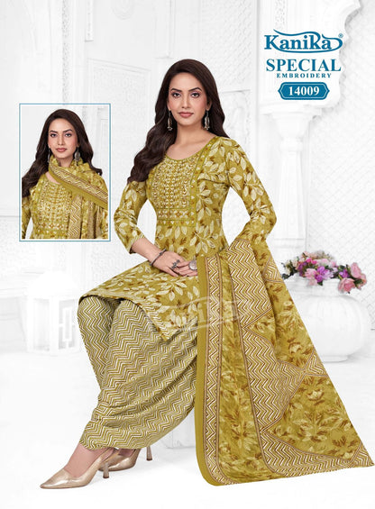 Special Embroidery Vol 14 Kanika Readymade Cotton Patiyala Suits Wholesale Price