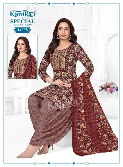 Special Embroidery Vol 14 Kanika Readymade Cotton Patiyala Suits Wholesale Price