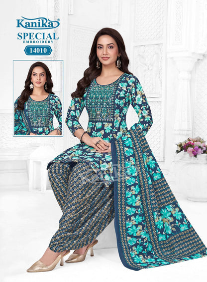 Special Embroidery Vol 14 Kanika Readymade Cotton Patiyala Suits Wholesale Price