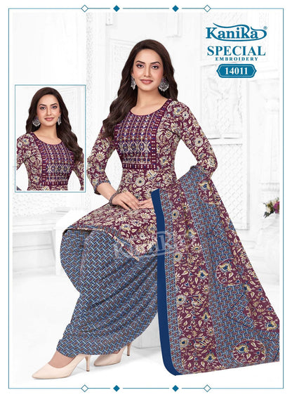 Special Embroidery Vol 14 Kanika Readymade Cotton Patiyala Suits Wholesale Price