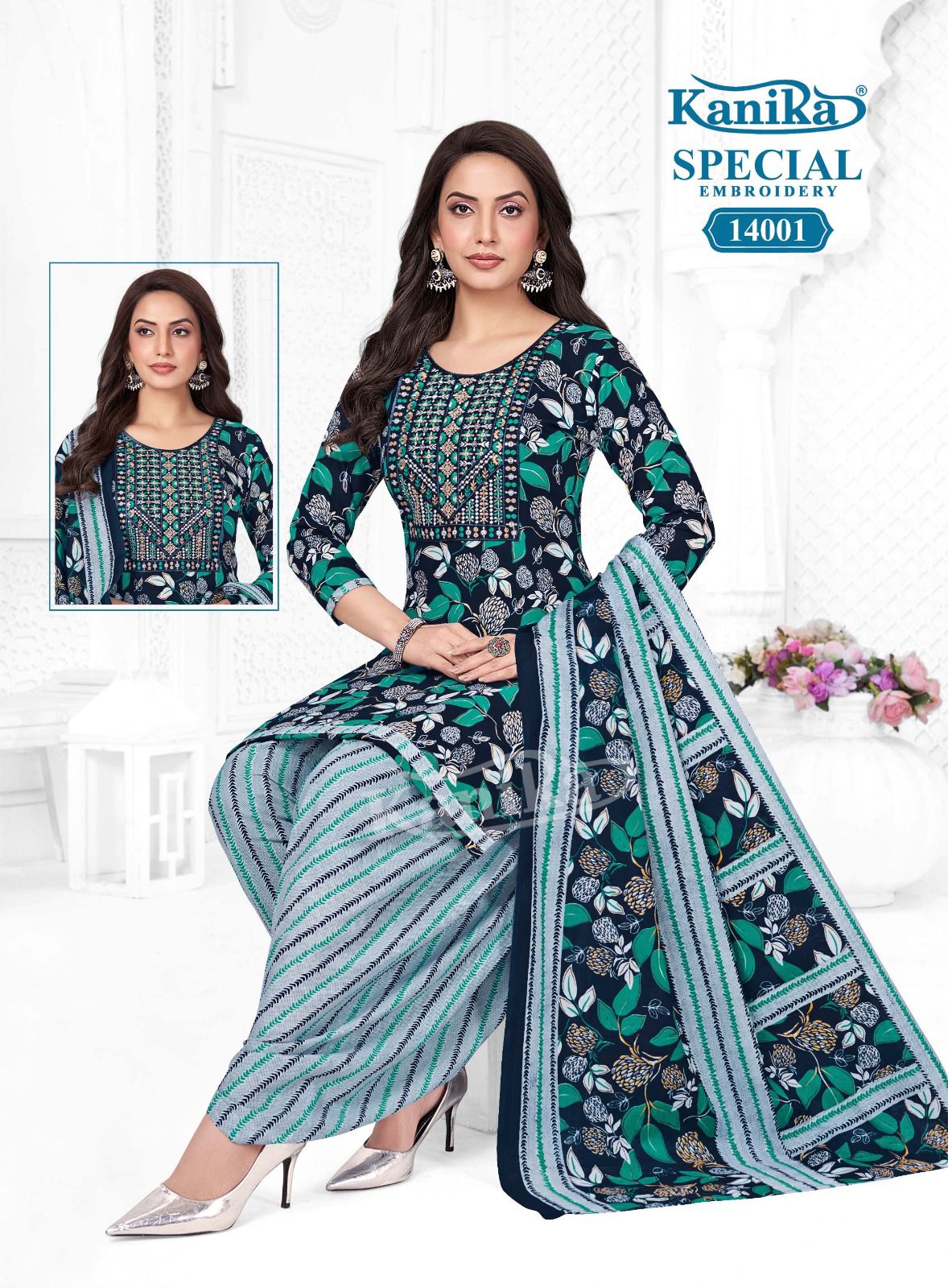 Special Embroidery Vol 14 Kanika Readymade Cotton Patiyala Suits Wholesale Price