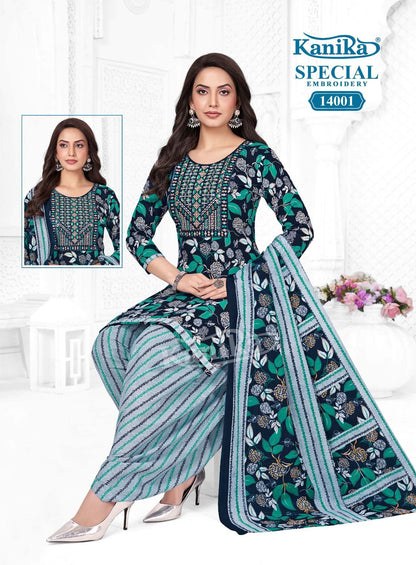 Special Embroidery Vol 14 Kanika Readymade Cotton Patiyala Suits Wholesale Price