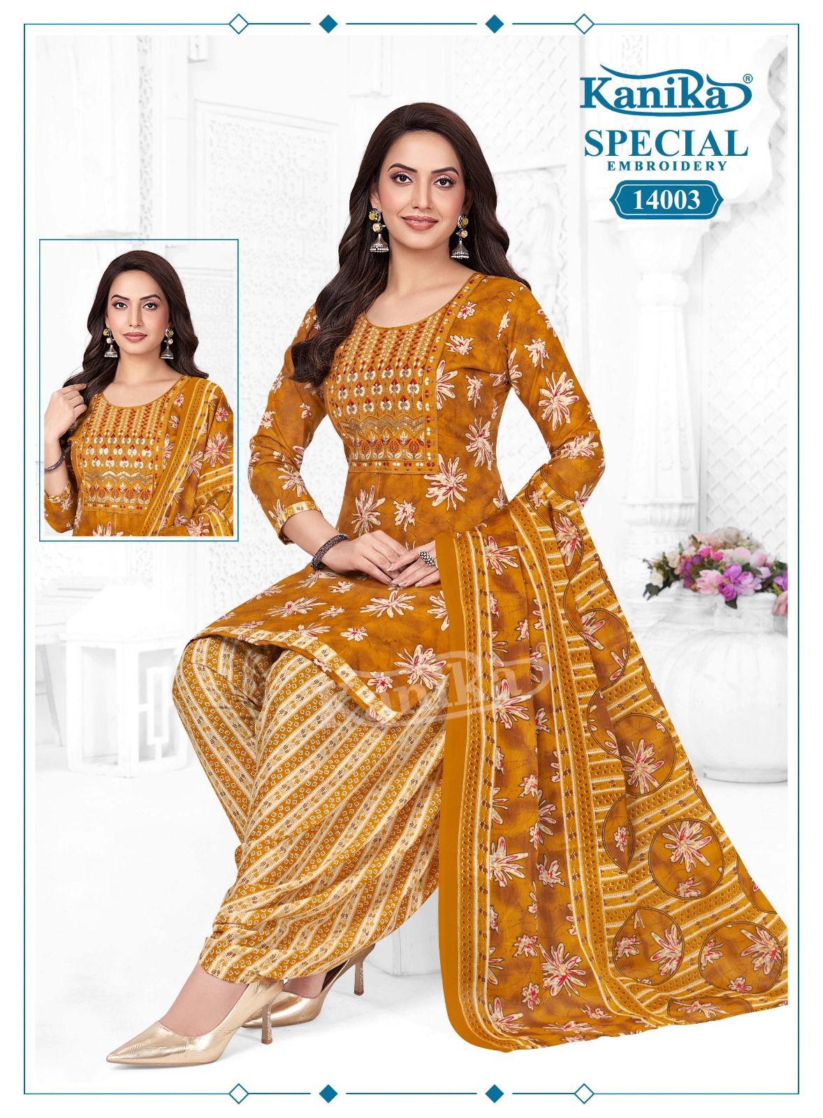 Special Embroidery Vol 14 Kanika Readymade Cotton Patiyala Suits Wholesale Price