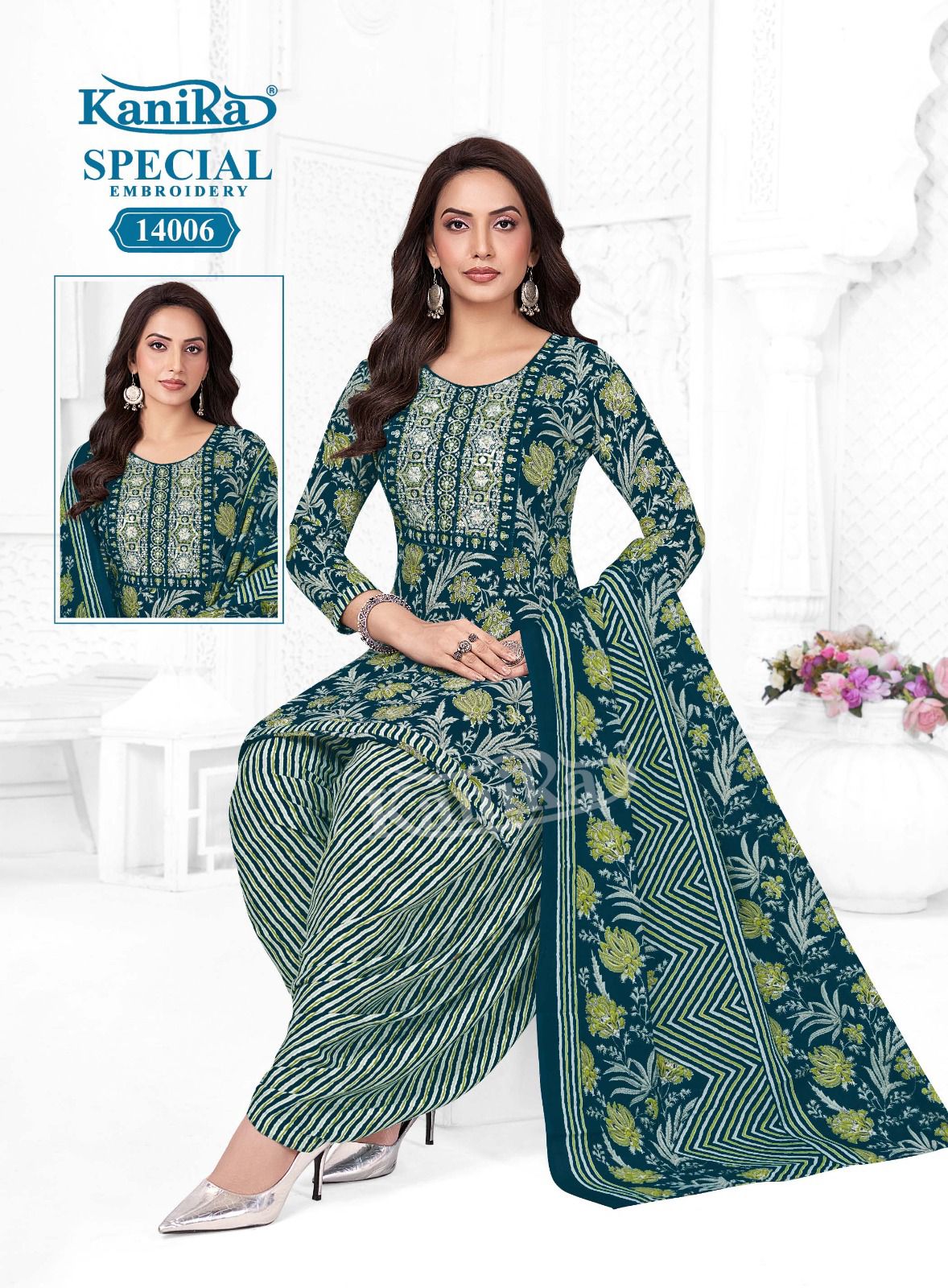 Special Embroidery Vol 14 Kanika Readymade Cotton Patiyala Suits Wholesale Price