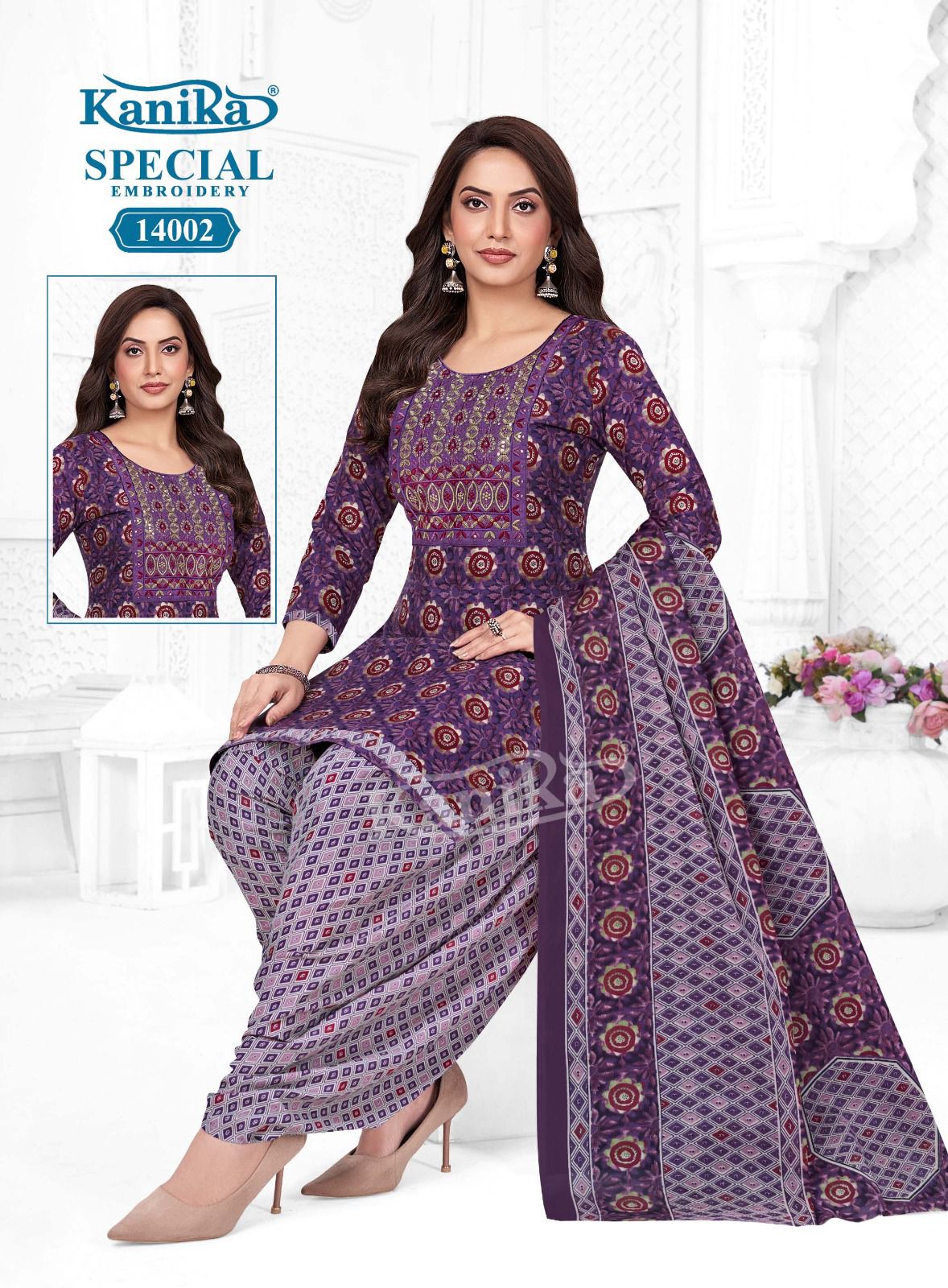 Special Embroidery Vol 14 Kanika Readymade Cotton Patiyala Suits Wholesale Price