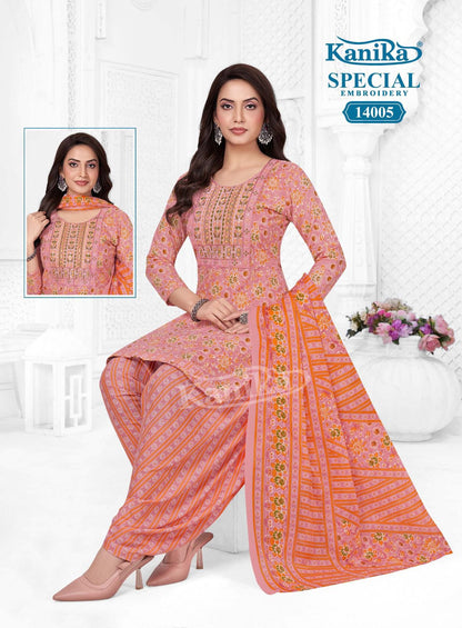Special Embroidery Vol 14 Kanika Readymade Cotton Patiyala Suits Wholesale Price