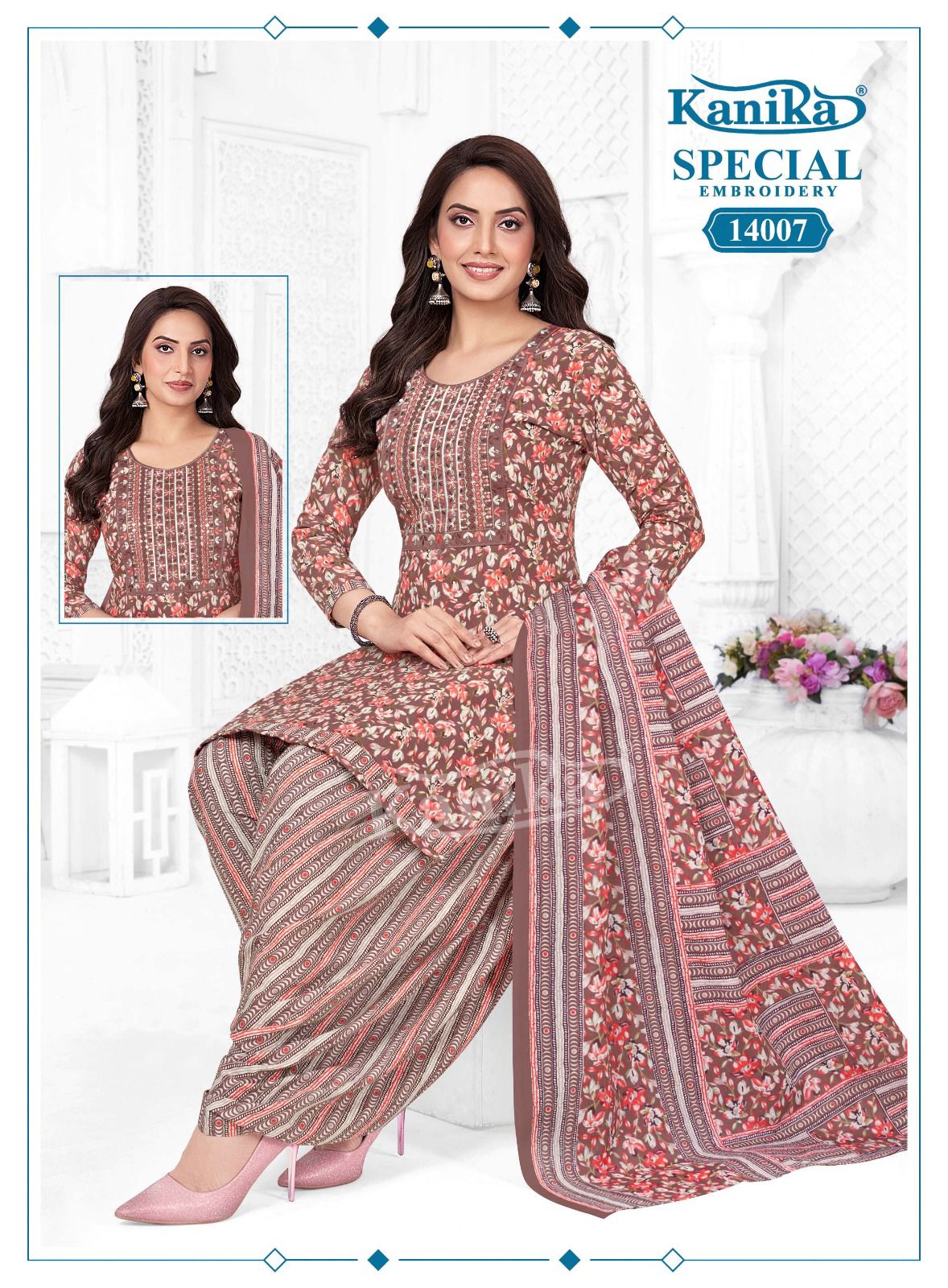 Special Embroidery Vol 14 Kanika Readymade Cotton Patiyala Suits Wholesale Price