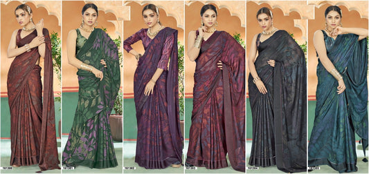 Spencer Vol 3 Vallabhi Prints Georgette Sarees Wholesale Price
