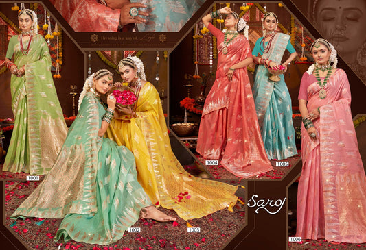Spicy Linen Saroski Vol 1 Saroj Silk Sarees Exporter Gujarat