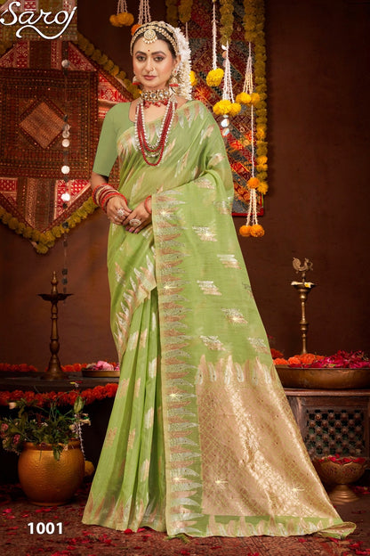 Spicy Linen Saroski Vol 1 Saroj Silk Sarees Exporter Gujarat