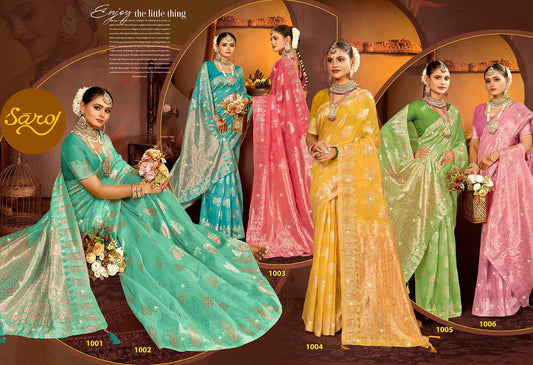 Spicy Linen Saroski Vol 2 Saroj Silk Sarees Supplier Gujarat