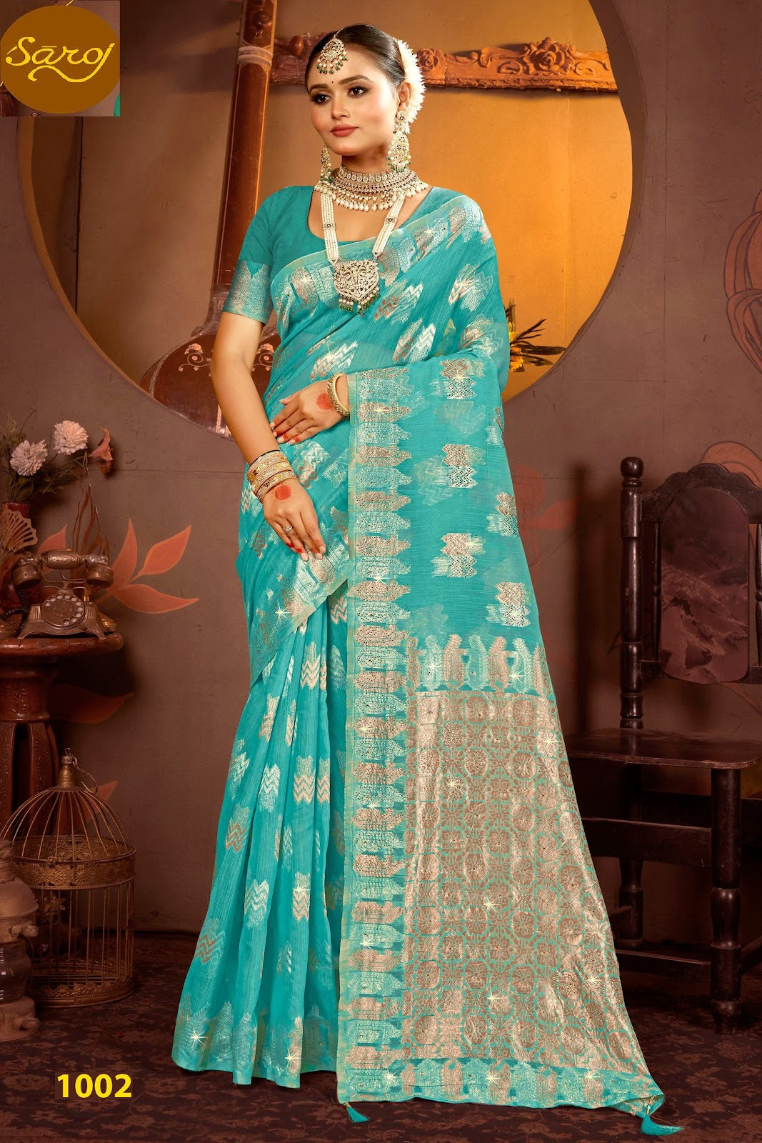Spicy Linen Saroski Vol 2 Saroj Silk Sarees Supplier Gujarat