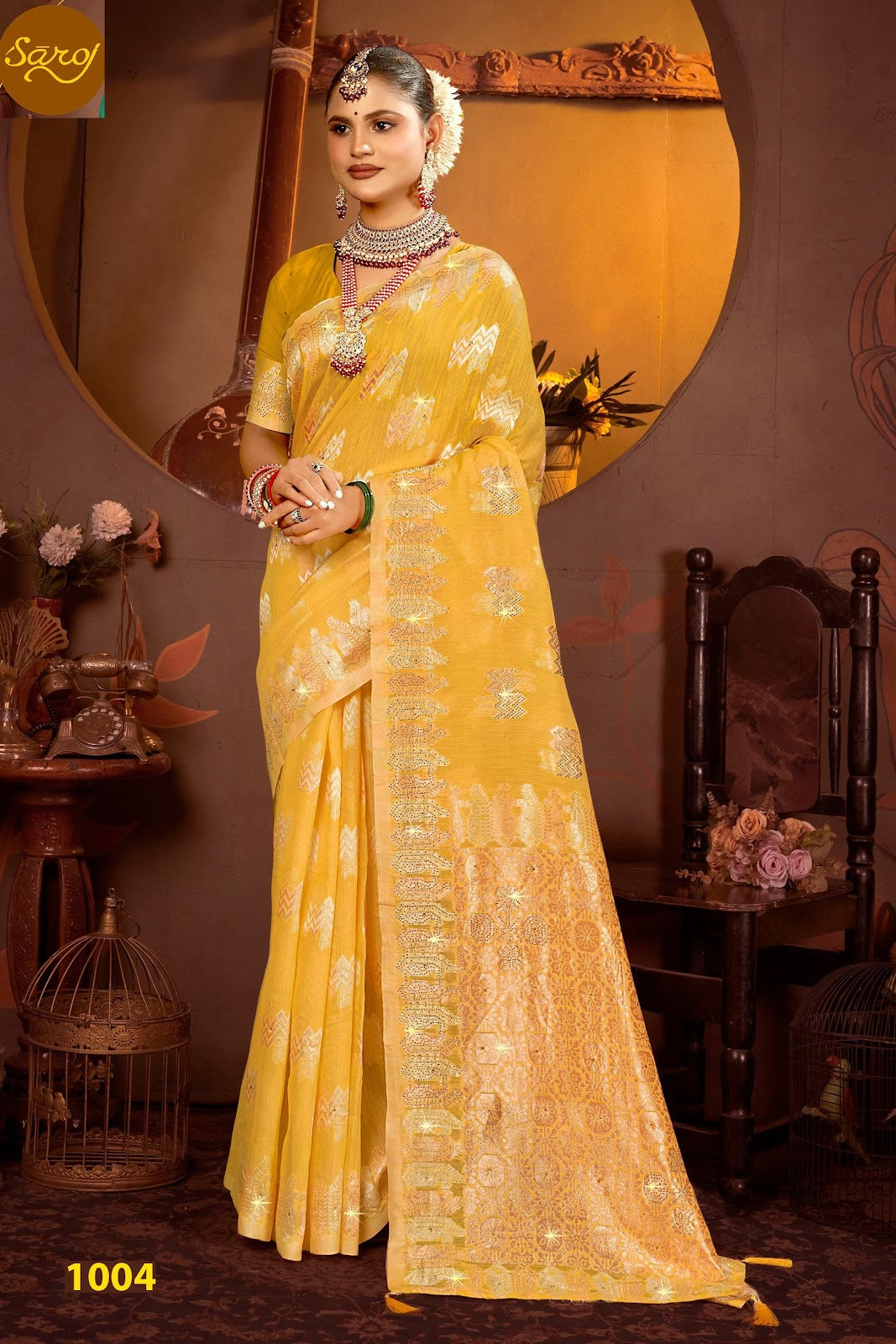Spicy Linen Saroski Vol 2 Saroj Silk Sarees Supplier Gujarat