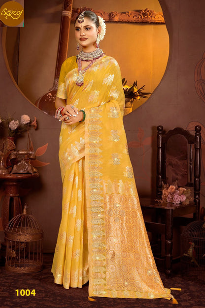 Spicy Linen Saroski Vol 2 Saroj Silk Sarees Supplier Gujarat